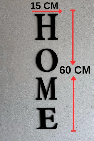 Home Yazısı Modern Tablo Ev Dekoru Yapışkanlı