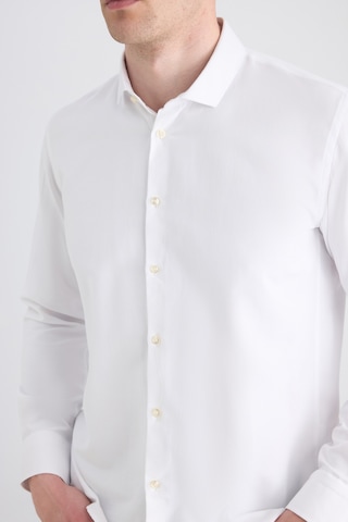 Twn Slim Fit Beyaz Armürlü Gömlek 5ef02gl11288m Çok Renkli
