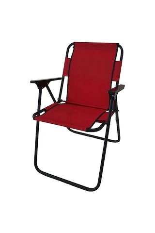 Bofigo Kamp Sandalyesi Katlanır Sandalye Piknik Sandalyesi Plaj Sandalyesi Kırmızı. Kırmızı