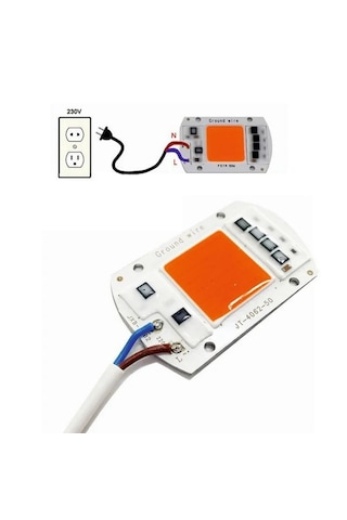 50w Tam Spektrum Bitki Yetiştirme Led Projektör Grow Light 50W Gün Işığı