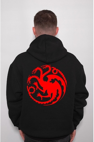 Targaryen Game Of Thrones Fıre And Blood House Sweatshirt Unisex Kapüşonlu Hoodie 001