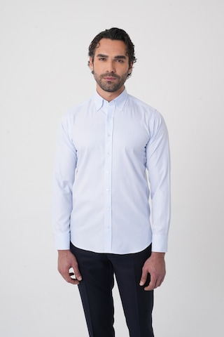 Bisse Erkek Uzun Kollu Mavi Desenli Regular Fit Gömlek Gmczg252054 C35 Mavi