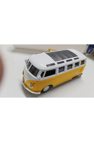 Oyuncak Metal Model 1 / 36 Çek Bırak Sarı 1963 Volswagen T1 Bus Minibüs
