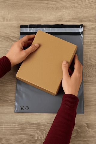 Kargo Poşeti Gri 50,5 X 46 Cm 25 Adet