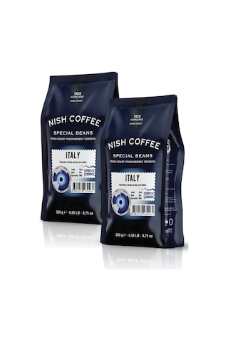 Nish Kahve Espresso Italy Çekirdek Kahve 2 x 250 G