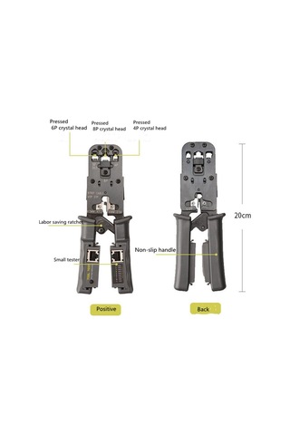 Sones Çok İşlevli 4p8p6p Üç Amaçlı Test Cihazı Cırcır Tipi Ağ Aleti Sıkma Sıkma Teli Ağ Pensesi