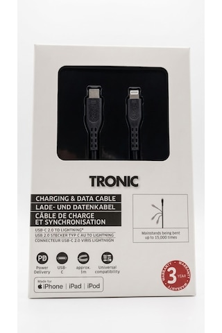 Tronic Type-c To Lightning Hızlı Şarj Ve Veri Kablosu - İphone Uyumlu Pd Şarj Kablosu 1 Metre