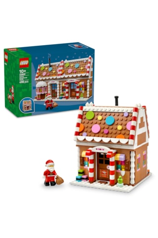 LEGO® Zencefilli Kurabiye Ev 40809 – 10+ Çocuklar için Noel Baba Figürü İçeren Yılbaşı Temalı Yaratıcı Oyuncak Yapım Seti (498P)
