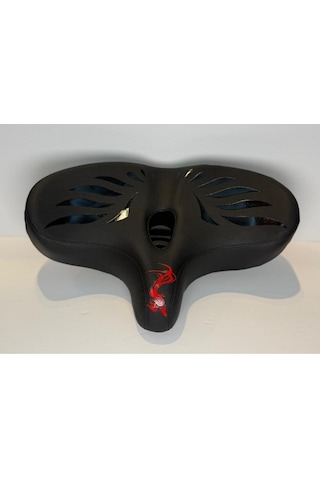 Bisiklet Dragon Kanatlı Sele 36 24cm Siyah  - Kırmızı