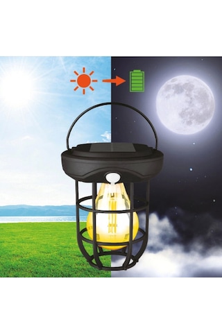 Buffer Solar Kamp Feneri Güneş Enerjili, Otomatik Şarj Ve Gece Işığı, Taşınabilir Ve Asılabilir Led Dış Mekan Lamba Çok Renkli