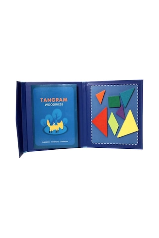Manyetik Ahşap Tangram Puzzle - Bga6645787
