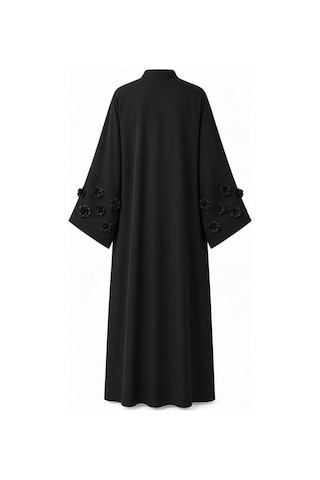 Nazzain Gül Detaylı Abaya Çok Renkli
