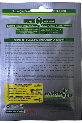 Makrogen Royal Kırmızı Turp Tohumu 25 Gr