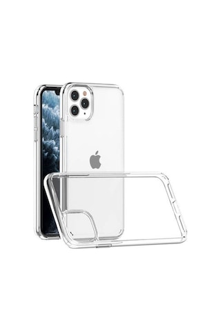 Apple Uyumlu iPhone 11 Pro Max Kılıf Şeffaf Tam Koruma Sağlayan Premium Tpu Silikon Kapak Ryc/coss Şeffaf
