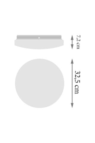 Ledvance 24w Ses Sensörlü Led Plafonyer 6500k Beyaz Işık 32,5 Cm Tavan Armatür Beyaz