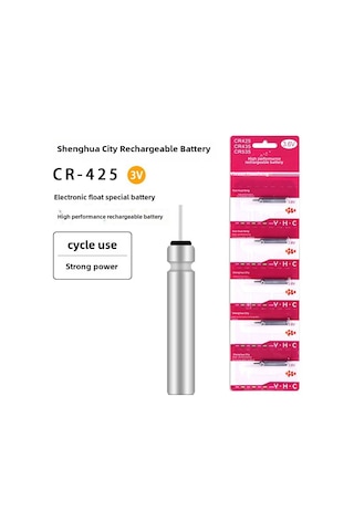Teltree Cr425 Işıklı Balık Tutma Aküsü - Y夜钓专用 Hafif Pil - Uçaklı İçin Dayanıklı Elektronik Aksesuar 1 Adet