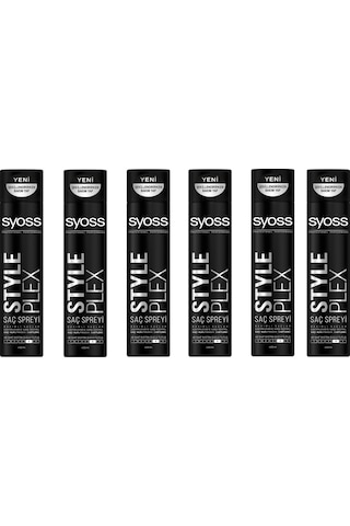 Syoss Style Plex Saç Spreyi 6 x 400 ML