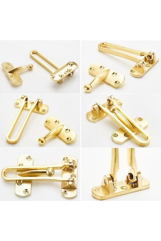 Zhltools Çelik Kapı Emniyet Kelepçesi Gold Beckett