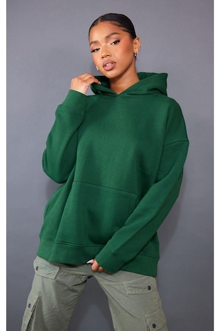 Universal Sports Acedemy Sweatshirt - Yeşil Baskılı Oversize Kapüşonlu Yeşil