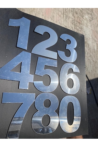 Kapı Numarası Rakam,Sayı 14.5 Cm No:4 Paslanmaz Metal