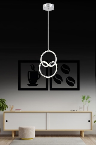 Venüs Krom Ledli Salon Mutfak Oda Oturma Odası Hol Ledli Avize Sb-ld-624 Krom