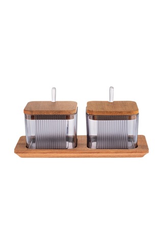 Madame Coco Renard Ahşap Kapaklı Baharatlık 2'li Bhrt0000000012500 Ml-füme