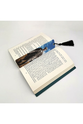 Mustafa Kemal Atatürk Baskılı, Püsküllü Kitap Ayracı Hediyelik Bookmark,ayraç-103