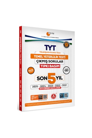 Son 5 Yıl Ayt-tyt Ve Msü Sınavları Ösym Çıkmış Sorular Tıpkı Basım 2026 Model