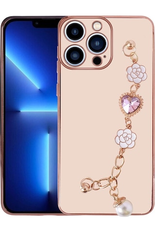 Apple Uyumlu iPhone 14 Pro Kılıf El Tutamaçlı Kamera Korumalı Zore Taka Silikon Kapak Mor