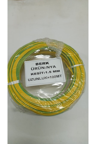 1.5 Mm Nya Sarıyeşil Tam Kesit Cca Kablo