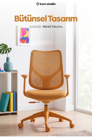 Seul Ergonomik Çalışma Sandalyesi - Sarı