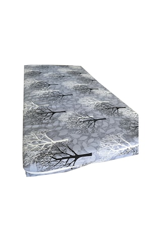 Çocuk Yatağı 60x120x6 Cm Vip Oyun Parkı Sünger Yatak Bebek Yatağı-gri Ağaç