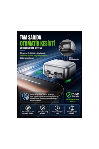 Kh-51 140w Usb-c Akıllı Şarj Kesici Otomatik Güç Kesme Adaptörü