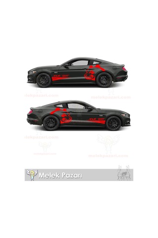 120X85 cm- Kızgın Panda Oto Arka Çamuruk Sticker