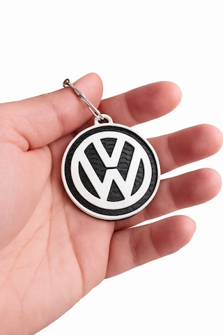 Volkswagen Logo Anahtarlık 3d Baskı Vw Araç Anahtarlığı Araba Logolu Anahtarlık