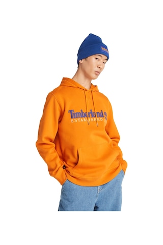 Timberland Ls 50th Anniversary Est. 1973 Erkek Turuncu Kapüşonlu Sweatshirt TB0A6S5WED11 Turuncu