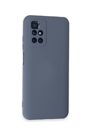 Xiaomi Redmi 10 2022 Kılıf Içi Kadife Renkli Silikon Telefon Kılıfı Gri