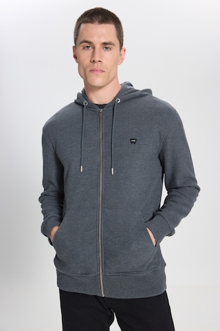 Wrangler Regular Fit Normal Kesim Kapüşonlu Antrasit Melanj Sweatshirt W242664ANM Antrasit Melanj