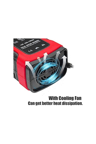 Geeksen Otomatik 12v 5a Araç Akü Şarj Cihazı - Otomobil, Motosiklet Ve Tekneler İçin Akü Bakım Ünitesi