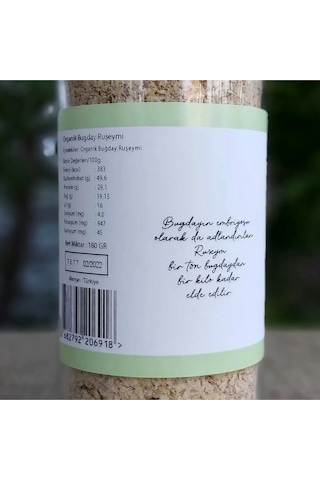 OG natural Organik Buğday Ruşeymi 180 G