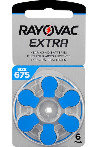Rayovac Extra Advanced 675 Numara İşitme Cihazı Pili 6'lı