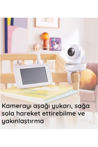 Hubble Nursery Pal Deluxe 5 Dijital Ekranlı Bebek Kamerası Beyaz / Beyaz
