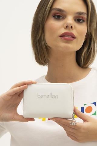 United Colors Of Benetton Benetton Kadın Cüzdan Bnt1303 Beyaz Açık Gri Beyaz Açık Gri Beyaz - Gri
