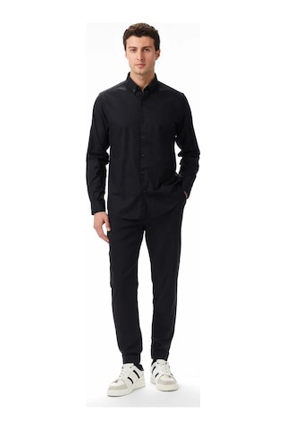 Nautica Erkek Siyah Slim Fit Gömlek-11419 Siyah