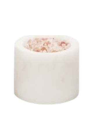 Nero Mermer Baharatlık 6x10 Cm Mermer Tuzluk Biberlik Dekoratif Baharatlık Beyaz Genel