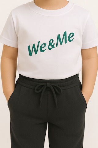 We&me Fitilli Çocuk Alt Eşofman 3 İplik Şardonlu Gri