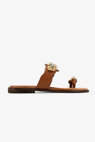 Valmenti Kadın Hakiki Deri Taba Düz Terlik 1141 578 Bn Trlk Y26 Tan Leather