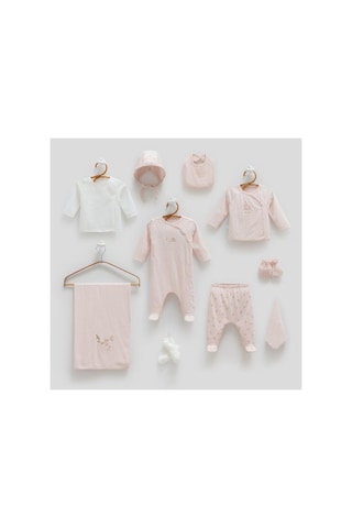 Caramell %100 Pamuk All Time Girl 10 Lu Hastane Çıkış Seti 1-3 Ay 56-62 Cm Pembe Crml.zk1522.pmb