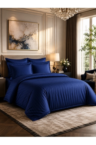 Kapreo Home Lux Cotton Collection Premium Nevresim Takımı Lacivert