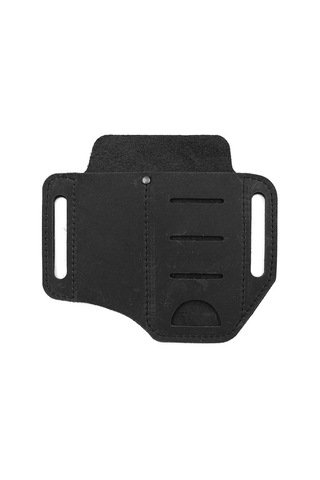Dachuang Pu Deri Çok Satırlı Tutucu Essential Organizatör Kemeri Çantası Kalem Depolama Çantası Açık Black